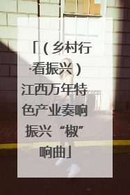 （乡村行·看振兴）江西万年特色产业奏响振兴“椒”响曲