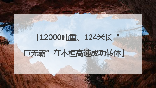 12000吨重、124米长“巨无霸”在本桓高速成功转体