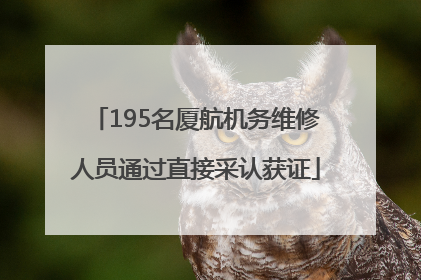 195名厦航机务维修人员通过直接采认获证