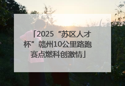 2025“苏区人才杯”赣州10公里路跑赛点燃科创激情