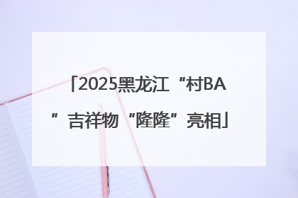 2025黑龙江“村BA”吉祥物“隆隆”亮相