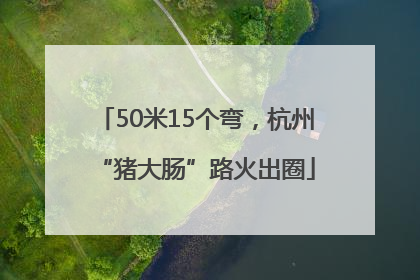 50米15个弯,杭州“猪大肠”路火出圈